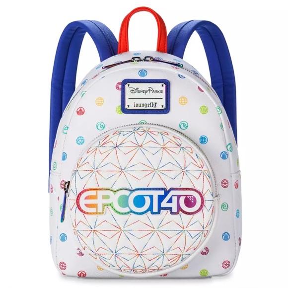 Loungefly Walt Disney EPCOT 40th Anniversary Backpack & Wallet Bundle Set NWT - Picture 2 of 15